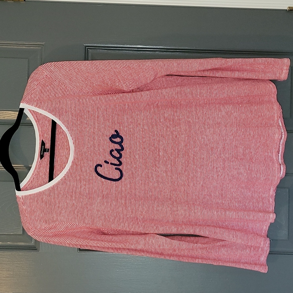 RW&CO XL linen long sleeve top